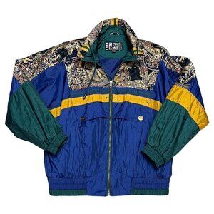 VINTAGE 90s River Edge Retro Light Windbreaker Jacket - Medium